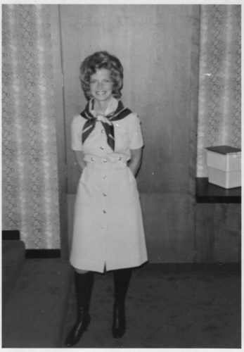 Kathy Kompare TWA Flight attendant circa 1971